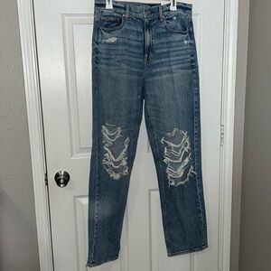 Women’s American Eagle Baggy, Distressed Jean - Strigid Highest Rise